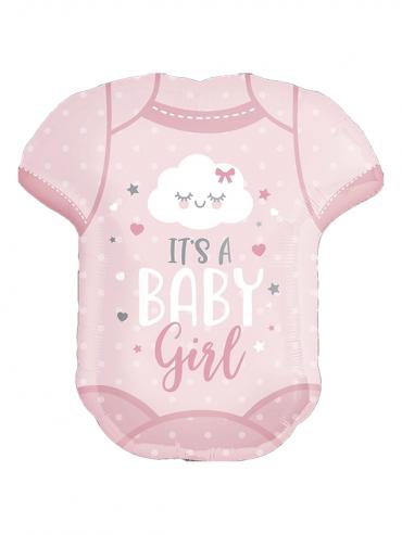 Folijski balon "Baby Girl Onesie" na helij