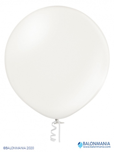 Jumbo metalik perla bijeli balon 60 cm