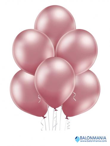 Glossy pink baloni lateks 30cm (50 kom)