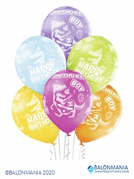 Rođendanski baloni DINOSAURI 6 kom latex