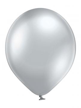 GLOSSY srebrni baloni latex 30cm (50 kom)