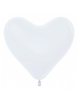BIJELO SRCE baloni lateks 30 cm (6 kom)