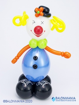 Balon dekoracija "Veseli klaun" standardna