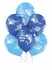 Rođendanski baloni BIRTHDAY SHARK 30 cm (6 kom)