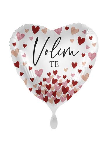 Folijski balon sa srcima "Volim te" na helij