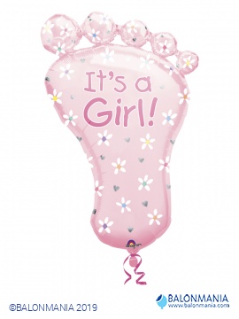 Balon Baby Girl Foot folijski
