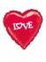 Balon s natpisom LOVE folijski balon srce standard