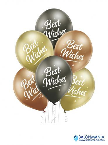 BEST WISHES Glossy baloni premium 6 kom