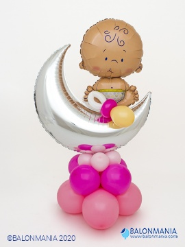 Baby shower balon dekoracija BABY PINK premium