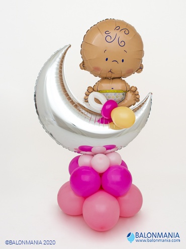 Baby shower balon dekoracija BABY PINK premium
