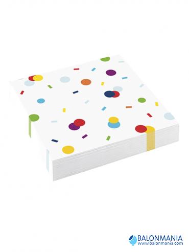 Party ubrusi Confetti 33x33cm 20/1