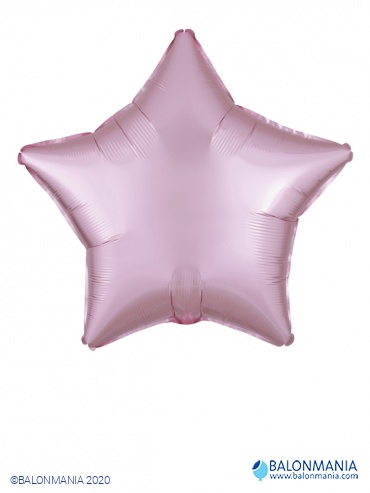 Balon zvijezda pastel pink SATIN LUXE folijski