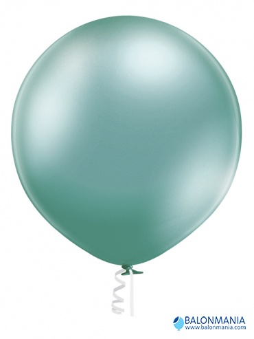 Glossy zeleni balon jumbo 60 cm