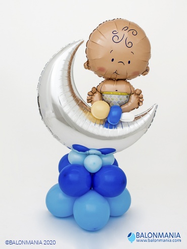 Baby shower balon dekoracija BABY BLUE premium