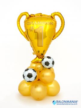 Balon dekoracija Nogomet zlatni trofej premium