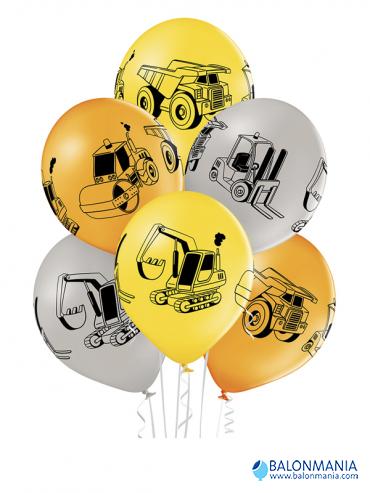 GRAĐEVINSKI STROJEVI baloni pastel premium 6kom