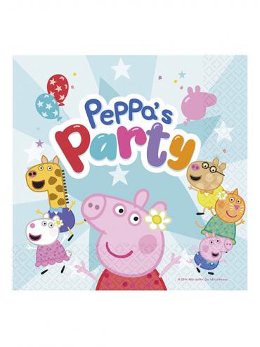 Papirnati ubrusi "Peppa Pig" plavi (33x33 cm) - 16/1