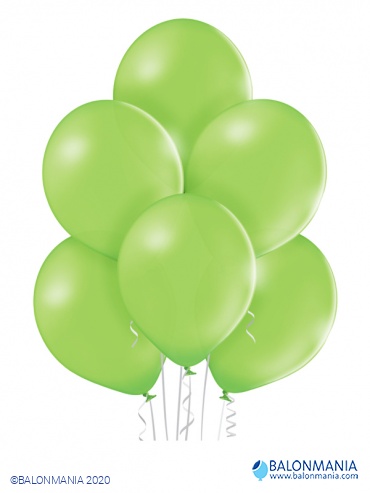 Lime zeleni baloni pastel latex 30cm (50 kom)