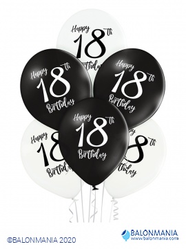 BRN Balon Lateks D11 18th Birthday 1C2S 6ct