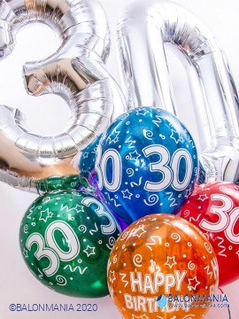 Dekorativni baloni za rođendan 30 cm (6 kom)