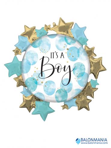 Veliki balon na helij Baby Boy Blue