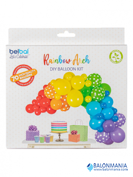 Girlanda iz balona uradi sam - dekoracijski set RAINBOW