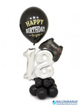 Balonska dekoracija 18. rođendan standard 60cm