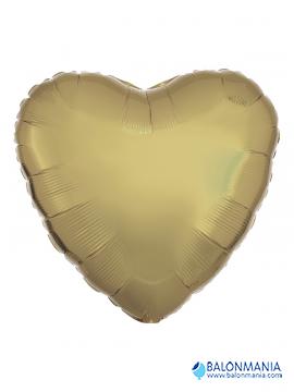 Standard Metallic White Gold Heart C16