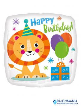 Balon Sretan rođendan lav folijski standard