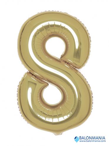Balon broj 8 BIJELO ZLATO