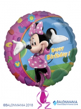 Minnie rođendanski balon folijski