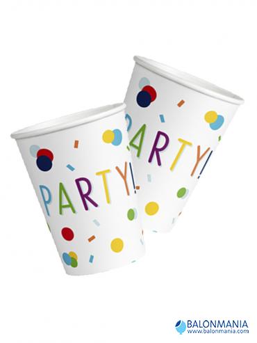 Papirnate party čaše Confetti 250ml 8/1 