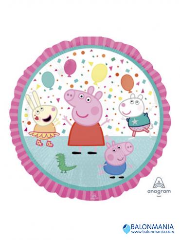 Balon Peppa Pig okrugli folijski 