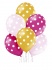 Lateks baloni na točkice GIRL 30cm (6 kom)