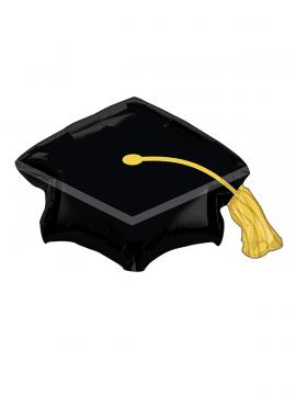 Balon za diplomu Black Grad Cap
