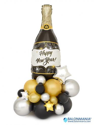 Novogodišnja dekoracija iz balona Happy New Year