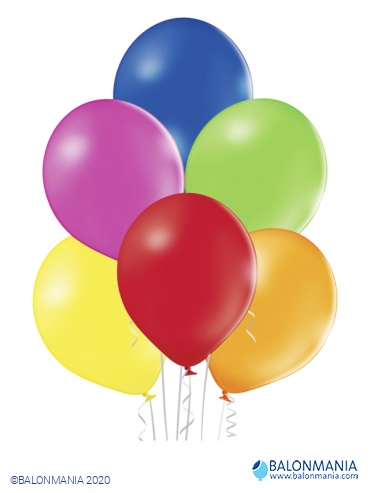 Pastelni baloni lateks mix 30 cm (50 kom)